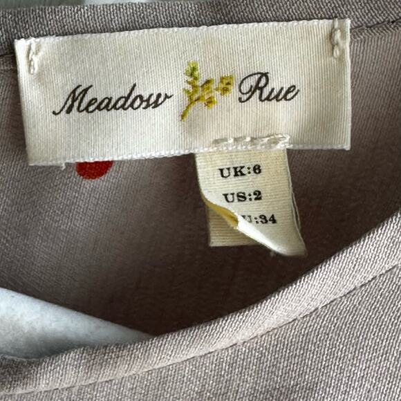 Anthropologie Meadow Rue Polka Dot Ruffle Dress - Picture 3 of 8